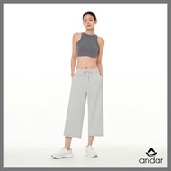 [ANDAR Korea] Airyfit Wide Crop Pants | Lightweight Quick-Dry Cropped Pants | Cooling Wide Fit Athle