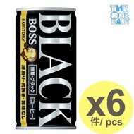 Suntory BOSS 無糖黑咖啡 185g x 6 4901777204997 expiry 2026/11