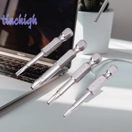 [TinchighS] 7 Pcs 5 Point Torx Screwdriver Bits 50mm S2 Magnetic Star Screw Driver 1/4" Hex Shank T1