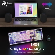 Royal Kludge RK S98 Blackberry 98 Key Tri-Mode RGB Wired Bluetooth 2.4G Wireless with TFT Screen Mec