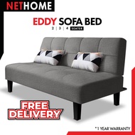 ⚡️READYSTOCK⚡️NETHOME : EDDY Durable 2 Seater or 3 Seater or 4 Seater Foldable Sofa Bed Design/Sofa/Sofabed Sofa / 沙发