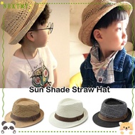 NEXTMY Straw Fedora Hat, Breathable Straw Sun Cap, Outdoor Short Brim Trilby Floral Hat Man