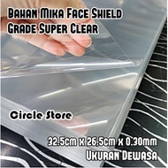 Plastic Mica Material APD Face Shield Super Clear Face Protector 0.30 mm