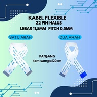 22 pin LCD FLEXIBLE CABLE 11.5MM WIDTH 0.5MM pitch LENGTH 4cm TO 50cm ONE WAY AND TWO DIRECTION