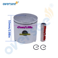 【Customer favorite】 309-00001 47mm Piston Kit Std For Tohatsu Outboard Motor 2.5hp 3.5hp Parsun 3.6h