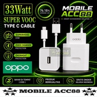 Charger Casan Oppo Super VOOC 33W Reno 7 8 8T A57 A74 A77S A95 A96 Type C Fast Charging 33WATT