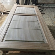 daun pintu kayu Merbau panel