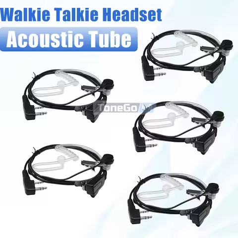 Walkie Talkie Headset DM-32 Acoustic Tube Headset Earpiece Earphone Mic For Quansheng TK11(8) Baofen