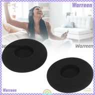 WARREEN 2PCS Headphone Ear Cushion, 80mm Soft Sponge Earpad Cover, Durable Black Comfortable Replace