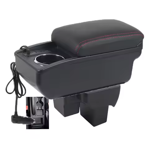 Car VW Polo Nivus Novo Virtus Armrest box﻿ elbow support central content store case console storage