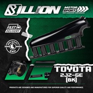 Billion Black CNC Intake + 90 mm Tongue + Toyota 2JZ-GE Injector Rail (BK)