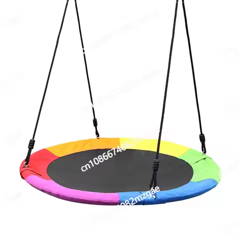 Six-color outdoor Oxford cloth play swing 900D Oxford cloth round children's hanging tree swing