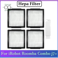 4PCS Hepa Filters Replacement for IRobot Roomba Combo J7+ Robotic Vacuum Cleaner Accessories Washable Filters