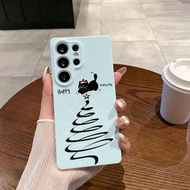 Magic Black Cat Niche Cute Fun Style Frosted Hard Case Suitable for Samsung S24/S23/S25 ULTRA/A54/A5