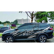 Sticker mobil new rush stiker body samping trd sportivo stiker mobil new rush terios terlaris ( harg