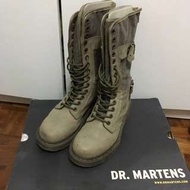 DR MARTENS 14孔 型格軍綠色陸軍靴