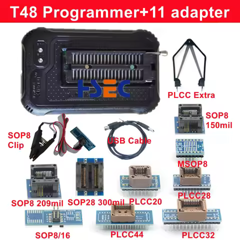 100% Oringinal T48 nand Programmer XGecu [TL866-3G] Universal USB Bios SPI Drive flash tl866ii plus 