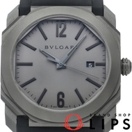 寶格麗 Octo SoloTempo Originale 鈦金屬男士腕錶，41毫米，型號 102858/BGO41C14TVD，灰色，成色極佳，含原廠錶盒和保固卡。鈦金屬/橡膠錶帶。 [二手]