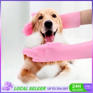 1 Pair Silicone Pet Anti Scratch Hair Deshedding Brush Shower Glove Pet Silicone Pet Dog Washing Glo