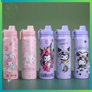 (Skinnyglow) 800ml Tumbler Kuromi Water Bottle Kids Stainless Steel School Water Bottle Kids