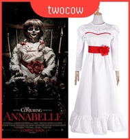 Annabelle Delightful Soft White Cosplay Dress for Halloween Fun