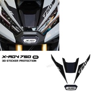 3D Resin Gel Front Fairing Stickers For X-ADV 750 Xadv750 X ADV 750 X ADV750 2024-