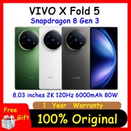 VIVO X Fold 5 Snapdragon 8 Gen 3 8.03" 209g Zeiss Ultra Zoom AI Foldable Smartphone VIVO X Fold5