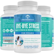 TRUTHENTICS Stress Relief Supplement for Women – Natural, Energy and Mood Support with , GABA, Lemon