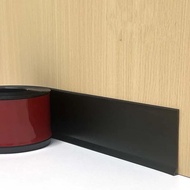 แถบปิดขอบบัวเชิงผนัง PVC แผ่นติดขอบกำแพงแบบยางยึดแน่นได้เองกันน้ำมีสำหรับห้องนั่งเล่นพื้นฐานพื้นหลัง