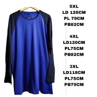 Plain reglan t-shirts 5xl, 4xl, 3xl long sleeves for men and women, cool