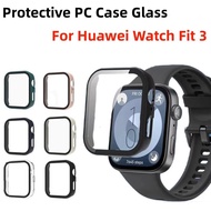 For Huawei Watch Fit 3 PC Case Glass Full Smartwatch Screen Protector Bumper Shell for Huawei Watch 