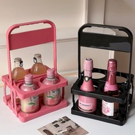 Portable Beer Basket Plastic Basket Portable Blue Foldable Wine Rack KTV4 Bottled Frame Red Wine Bas