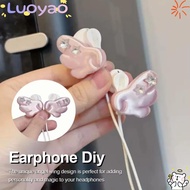 LUOYAO1  Earphone Decoration, Angel Wing Clip-On Design Headphone Accessory, Lightweight Y2K Star Ge