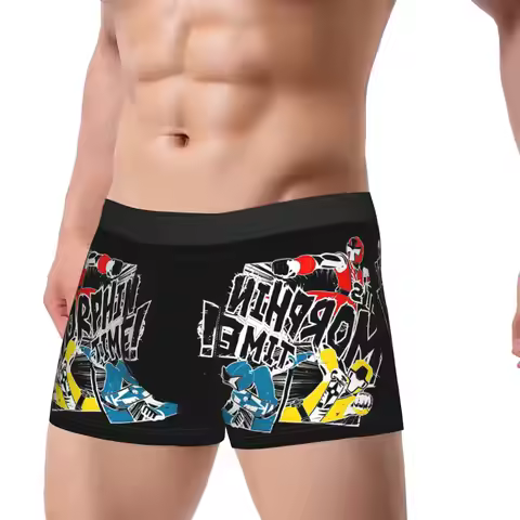 Power Rangers Mighty Morphin Man Underwear Boxer Briefs Shorts Panties Funny Breathable Underpants f