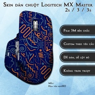 Logitech MX Master 2s / 3 / 3s mouse Skin pattern hov002 | 3m Anti-slip Film Sticker