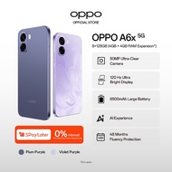 OPPO A6x 5G 8(4+4GB) + 128GB | 6500mAh Battery | NFC | 50MP Camera |120Hz Display | IP64 Rating | 2 
