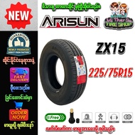 Car Tires Size 225/75R15 Model ZX15 12PR ARISUN Brand (With Air Valve)