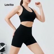 Lovito Yoga High Waist Pants Sports Set for Women LNE116X041