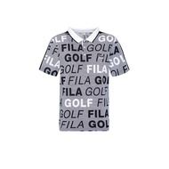 FILA GOLF 男涼感排汗短袖POLO衫-黑色 1POY-2006-BK