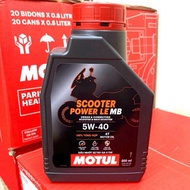Motul Scooter Power LE 5W40 0.8L lubricant oil, 100% synthetic, API SL standard, JASO MB
