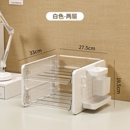 Office Desk Organizer Pegboard Desktop Storage Box Desk Cosmetics Office Workstation Organizer Trans