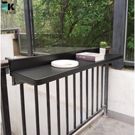 Balcony Hanging Foldable table Railing Metal Aluminum Alloy Bar Counter (1 month pre-order)