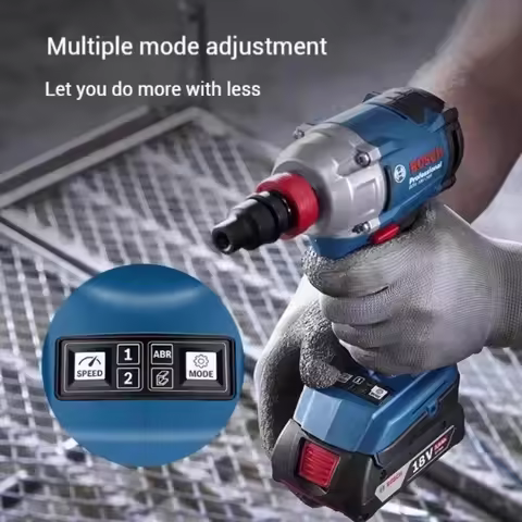 Professional BOSCH GDX 18V-285 Li-ion Impact Spanner Variable Speed Anti-vibration Grip Metal Assemb