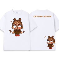 S-5XL S-5XL Crybaby Tshirt Short sleeved Women T-shirt Men's and Women's Cotton Versatile Trendy Loo