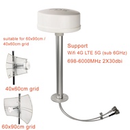 Verizon 9 feed horn 4g lte 3g mimo parabolic antenna high gain 2×30dbi grid antenna