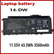 PV03XL 11.55V 43.3Wh 3560mAh Battery for HP Pavilion 13X360 14-DW 14M-DW L83388-AC1 HSTNN-D .