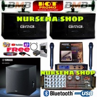 paket karaoke BMB 10 inch plus sub YAMAHA full set