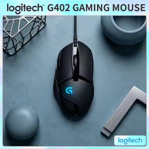 Logitech G402 Wired Mouse Delta Zero Sensor 8 Programmable Buttons 20M Clicks Anti-Slip for Gaming &