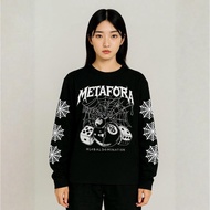 Metaphor T-shirt Global Domination Longselve Boxy Fit Black