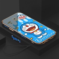 Samsung Galaxy J7 Pro 2017 J2 Prime Grand Prime Casing HP Pola kartun Doraemon Anti Pecah Bahan Sili